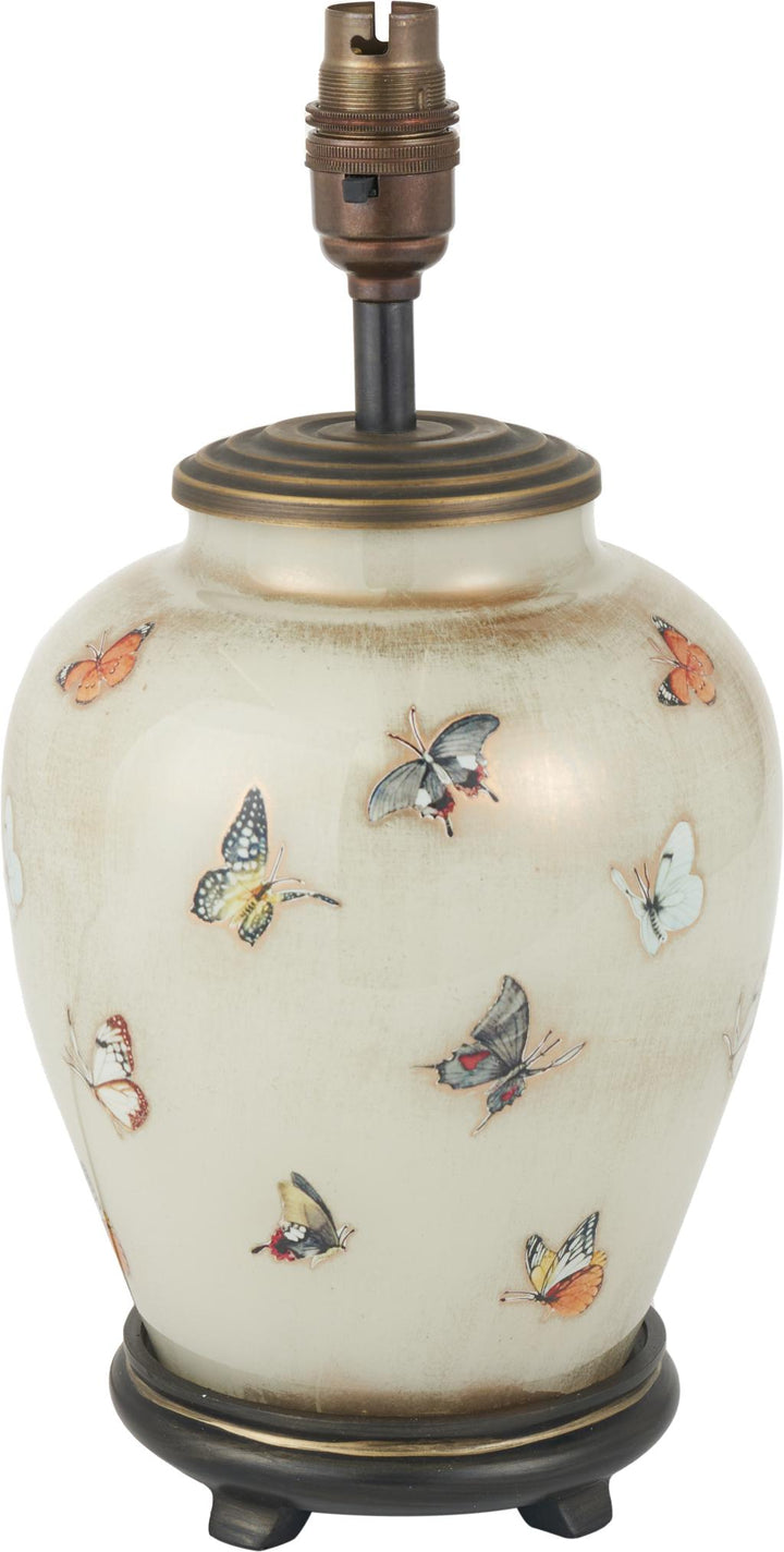 Butterflies Small Glass Table Lamp Base