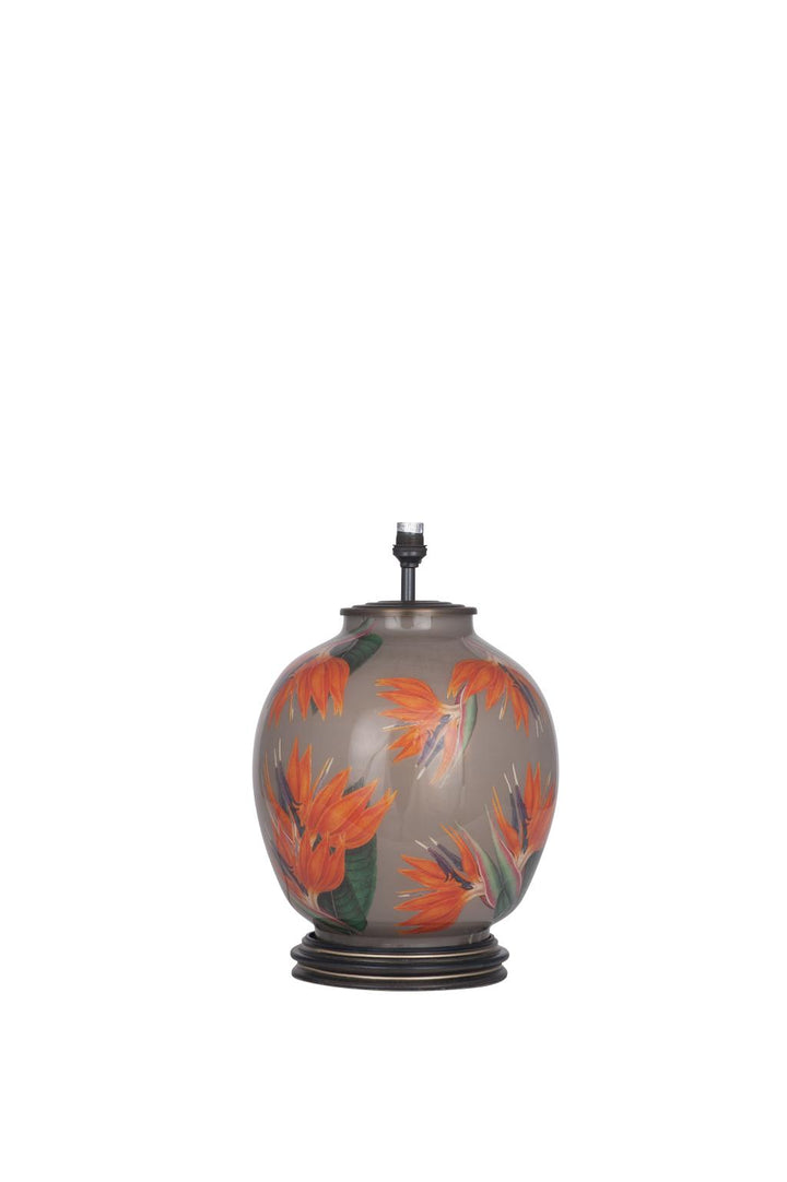 Bird of Paradise Glass Large Lamp Base