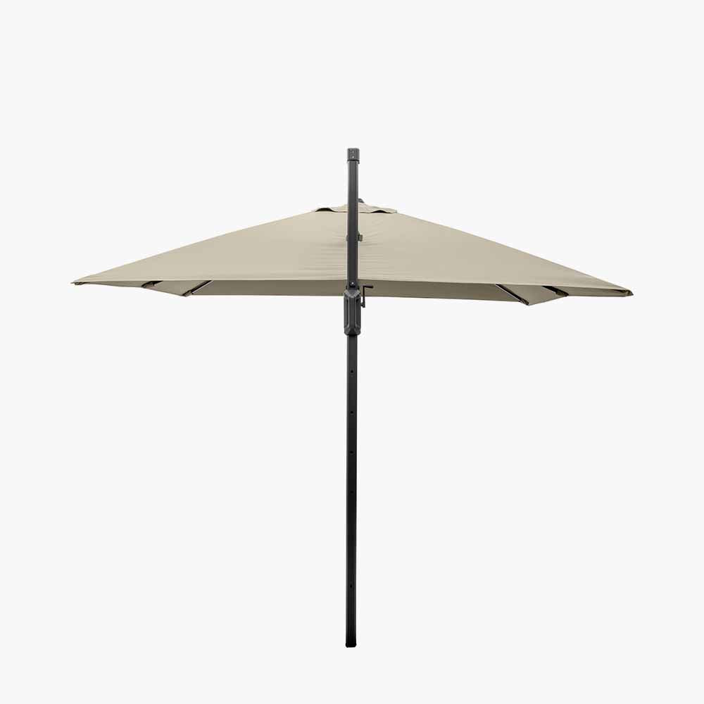 Glow Challenger T2 3m Square Champagne Free Arm Parasol