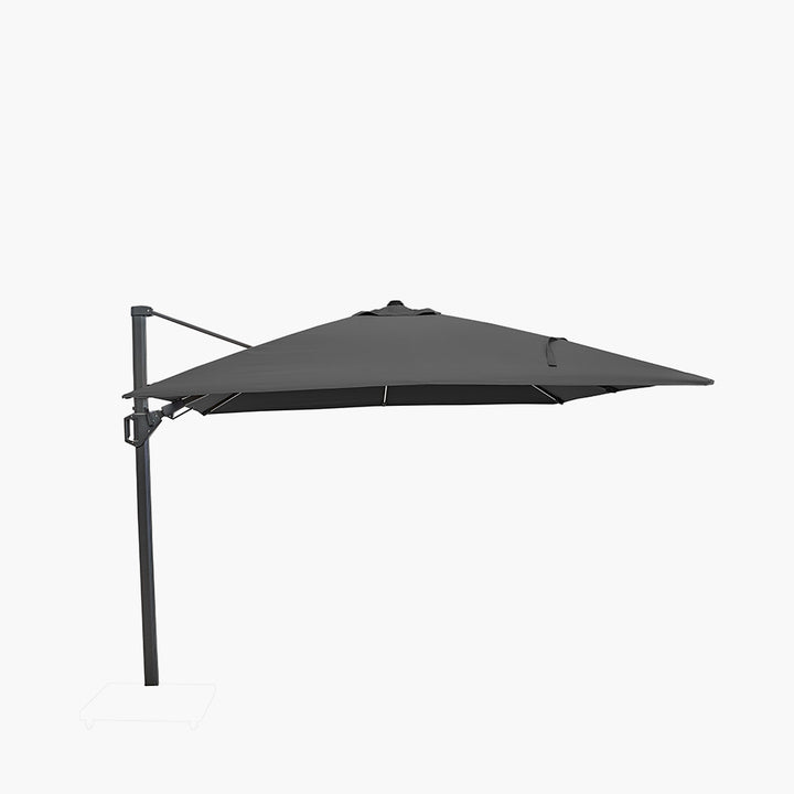 Glow Challenger T2 3m Square Anthracite Free Arm Parasol