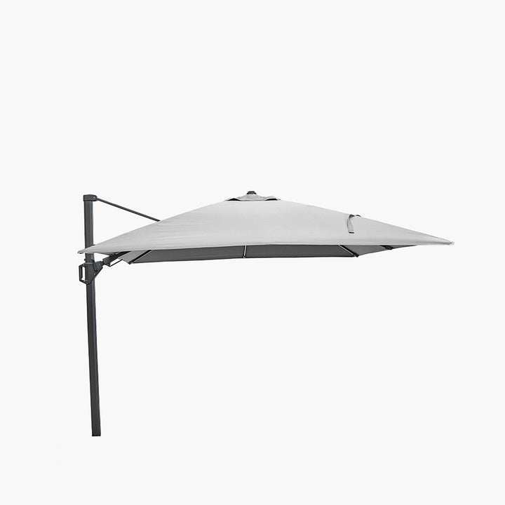 Glow Challenger T2 3m Square Luna Grey Free Arm Parasol