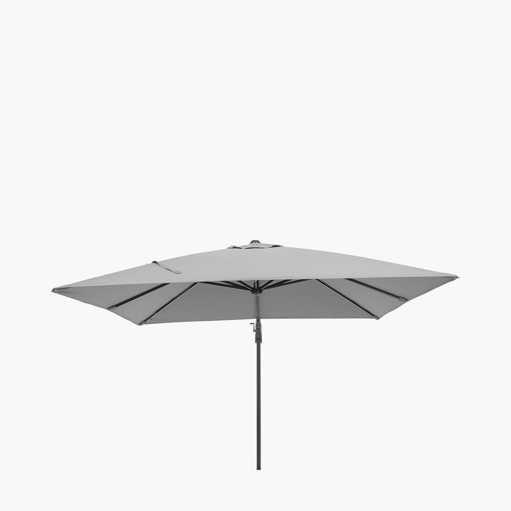 Glow Challenger T2 3m Square Luna Grey Free Arm Parasol