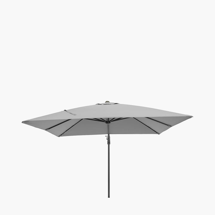 Glow Challenger T2 3m Square Luna Grey Free Arm Parasol