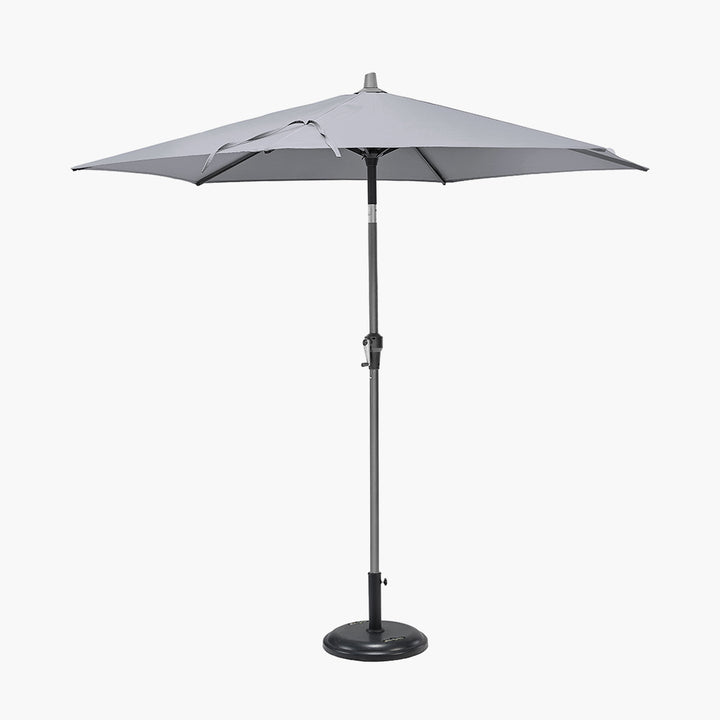 Riva 2.5m Round Luna Grey Parasol