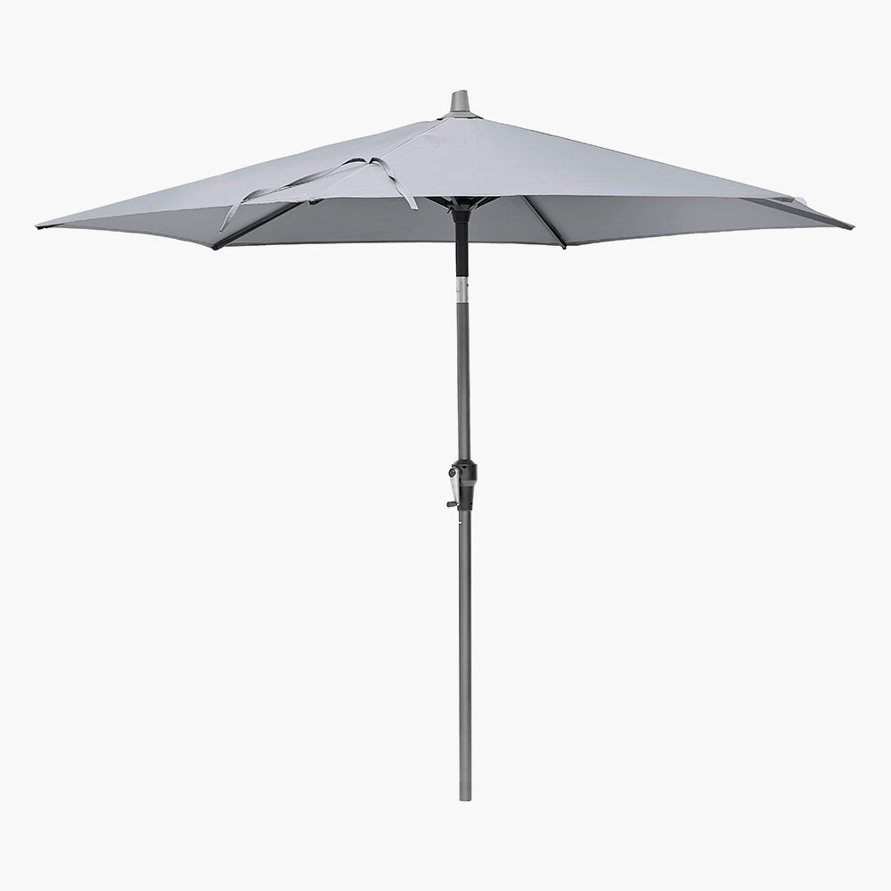 Riva 2.5m Round Luna Grey Parasol