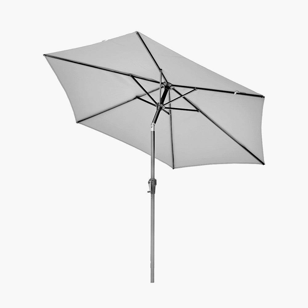 Riva 3m Round Luna Grey Parasol