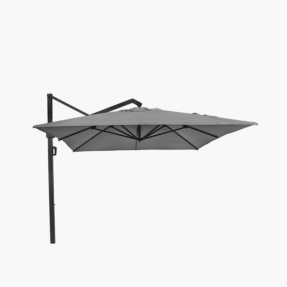 Icon Premium T1 4mx3m Rectangular Manhattan Grey Parasol