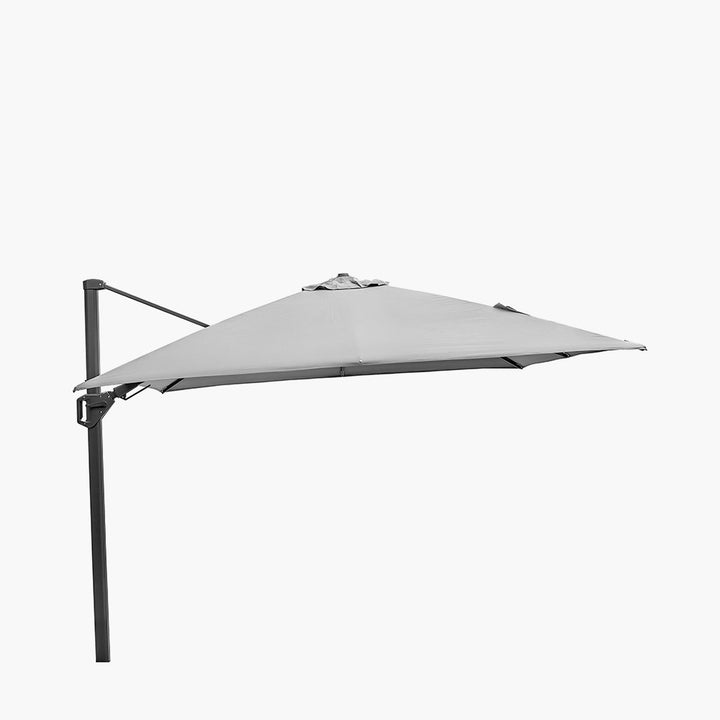 Challenger T2 3m Square Luna Grey Free Arm Parasol