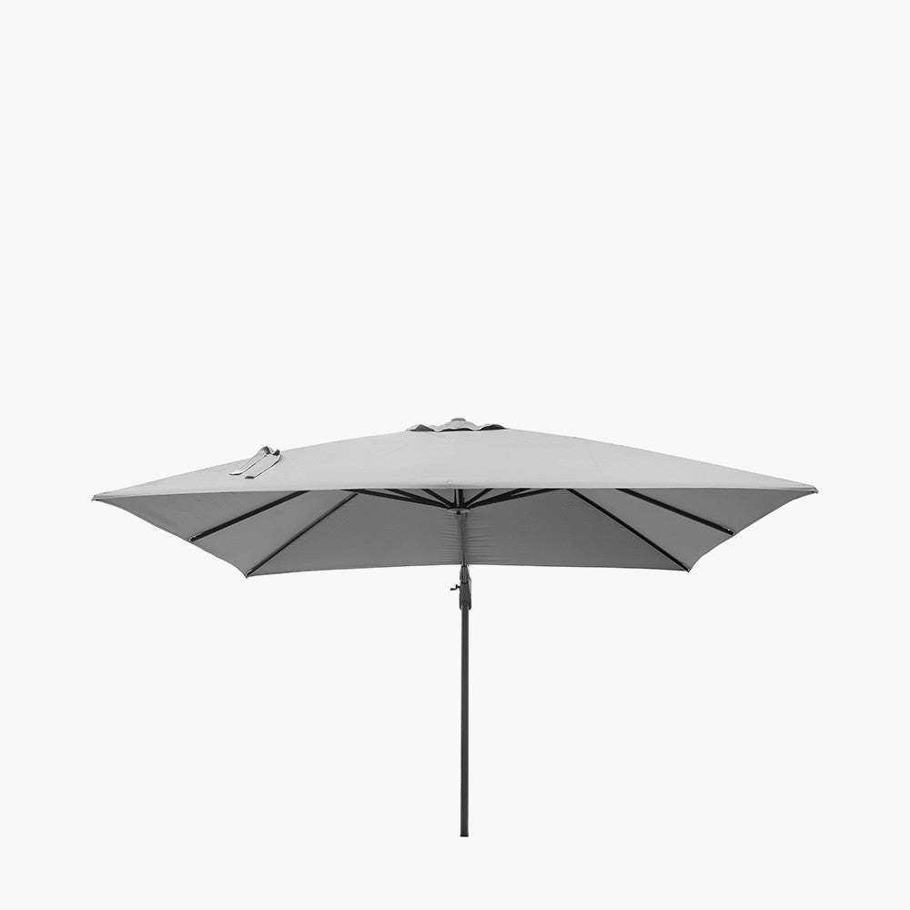 Challenger T2 3m Square Luna Grey Free Arm Parasol