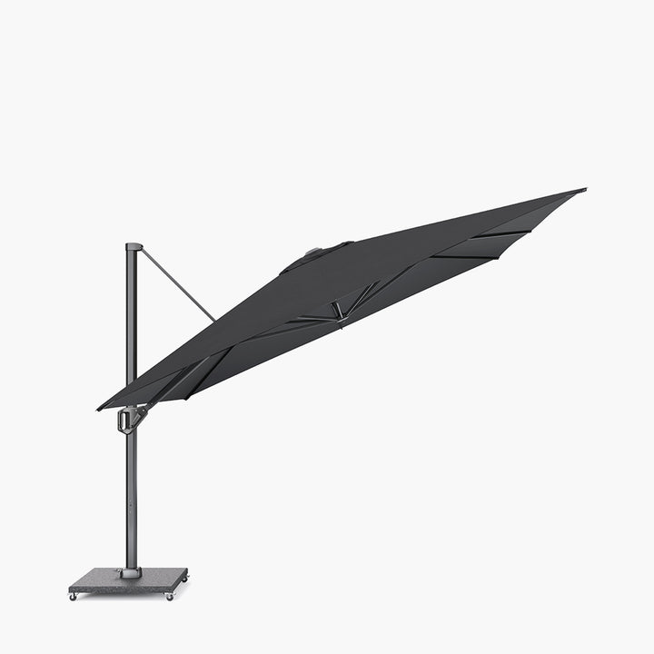 Challenger Telescopic T1 3.5m Square Faded Black Parasol