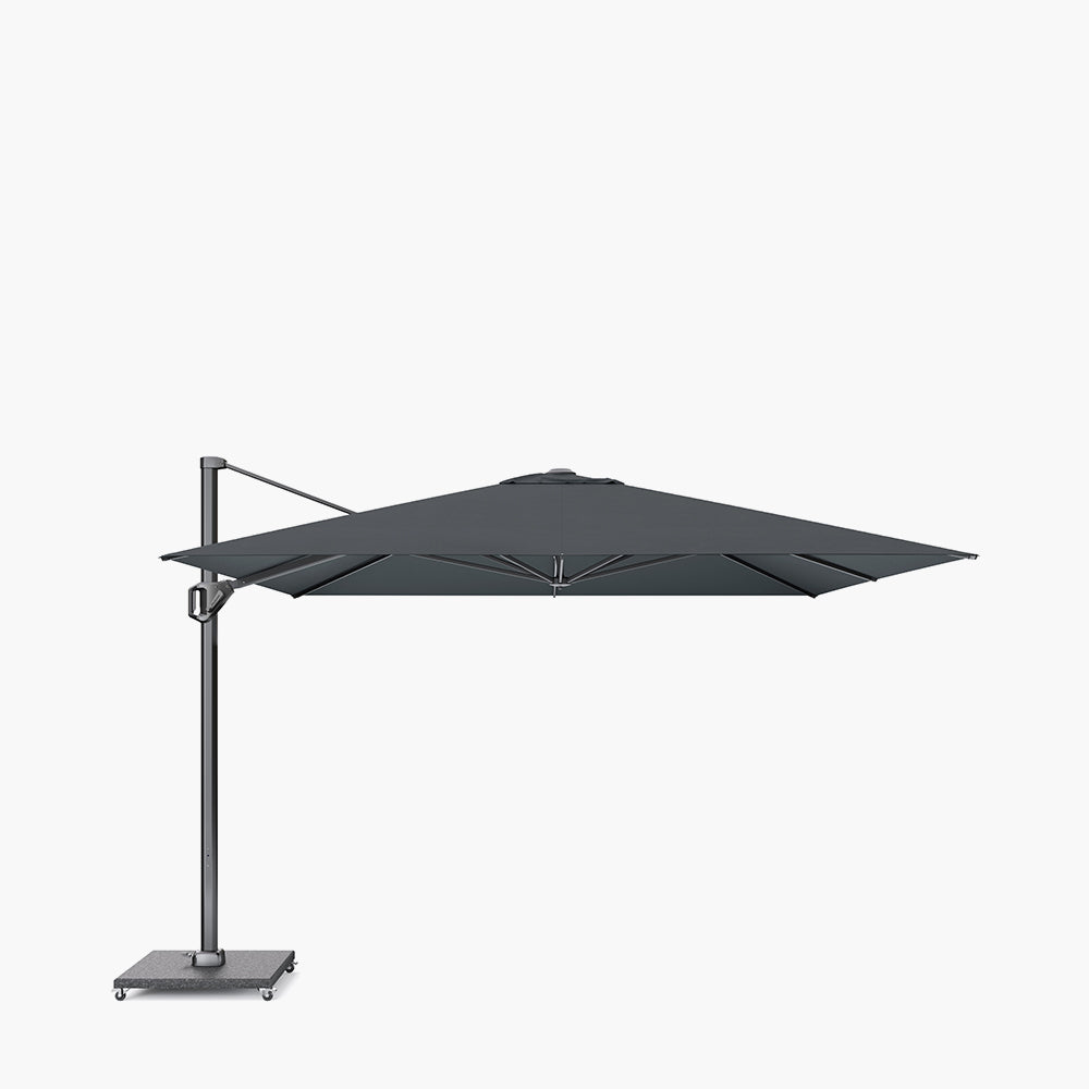 Challenger Telescopic T1 3.5m Square Faded Black Parasol