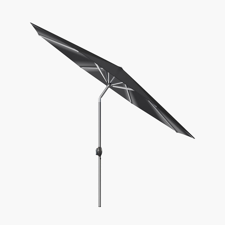 Glow Defender 3m Round Anthracite Centre Pole Parasol