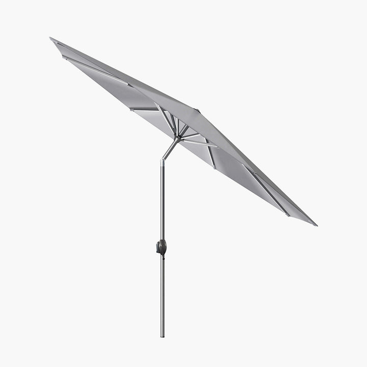 Glow Defender 3m Round Luna Grey Centre Pole Parasol