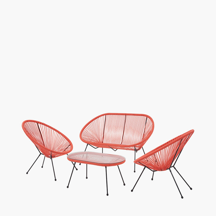 Rio Red Outdoor Seating Set