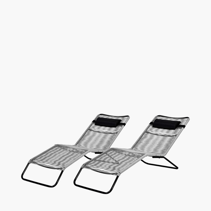 Rio Grey Outdoor Sunloungers