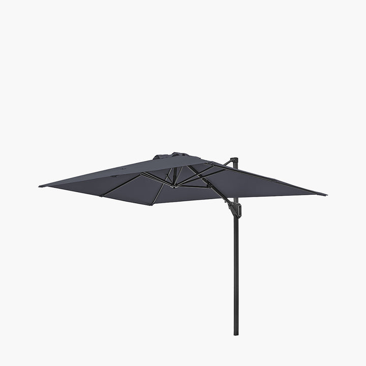 Voyager T1 3m x 2m Rectangular Anthracite Free Arm Parasol