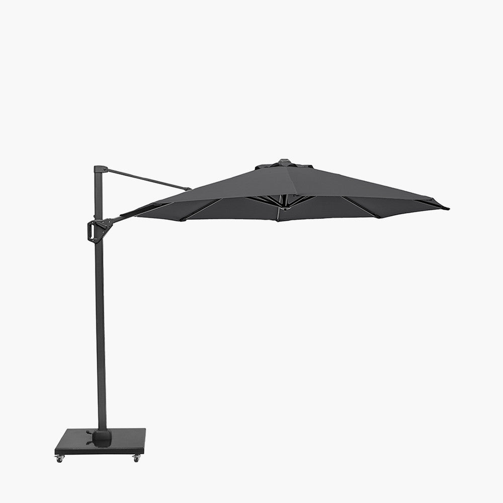 Voyager T1 3m Round Anthracite Free Arm Parasol