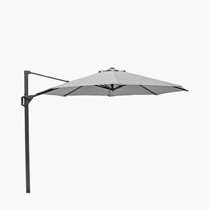 Voyager T1 3m Round Luna Grey Free Arm Parasol