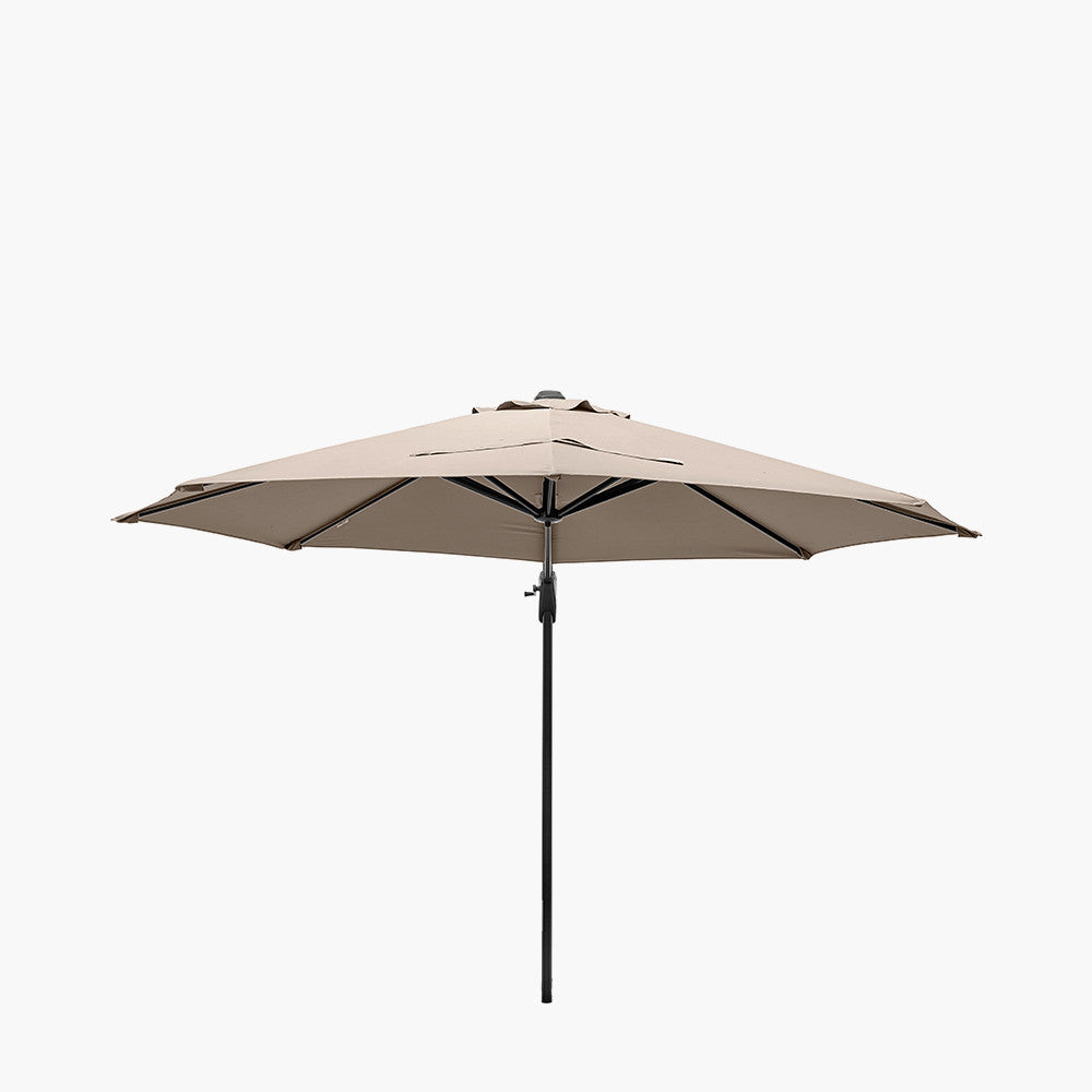 Voyager T1 3m Round Taupe Free Arm Parasol