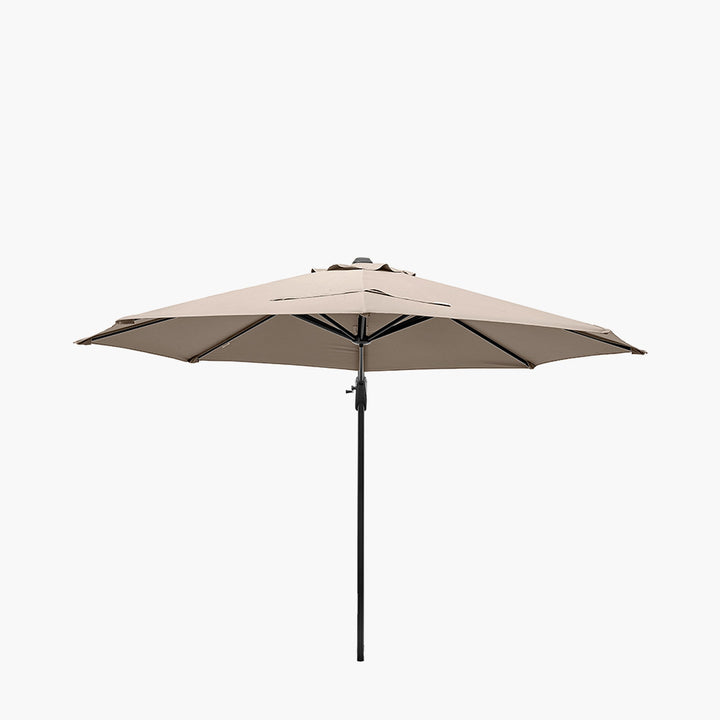 Voyager T1 3m Round Taupe Free Arm Parasol