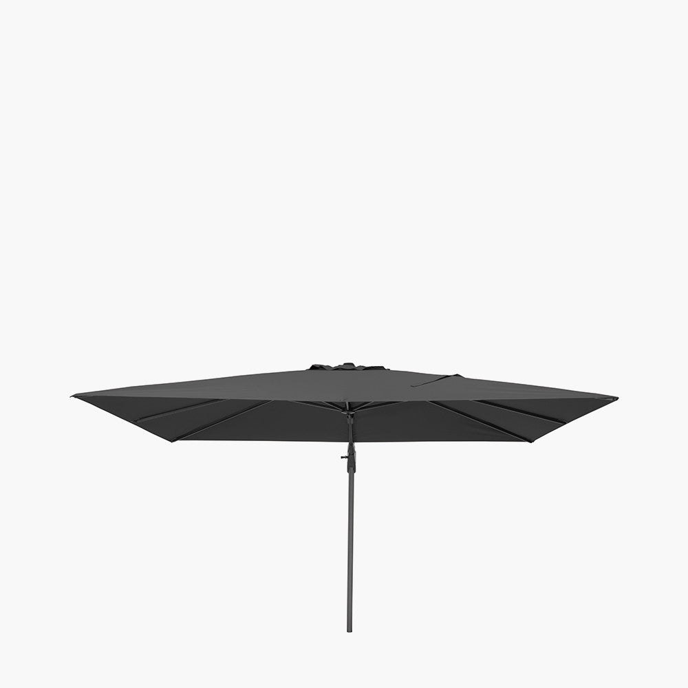 Challenger T2 3.5 x 2.6m Rectangular Anthracite Free Arm Parasol