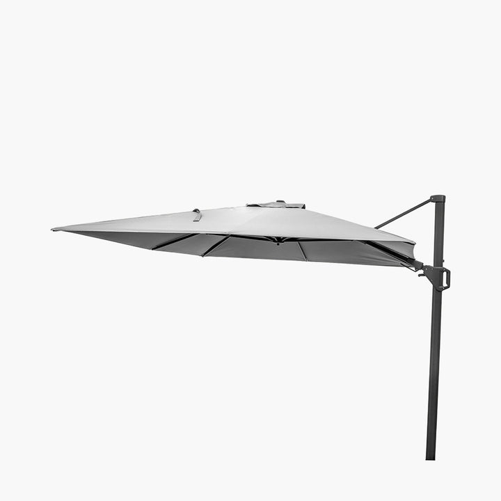 Challenger T2 3.5 x 2.6m Rectangular Luna Grey Free Arm Parasol