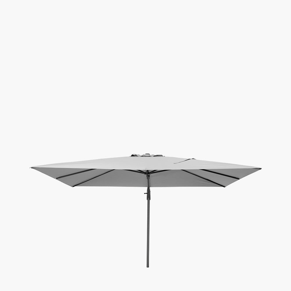 Challenger T2 3.5 x 2.6m Rectangular Luna Grey Free Arm Parasol