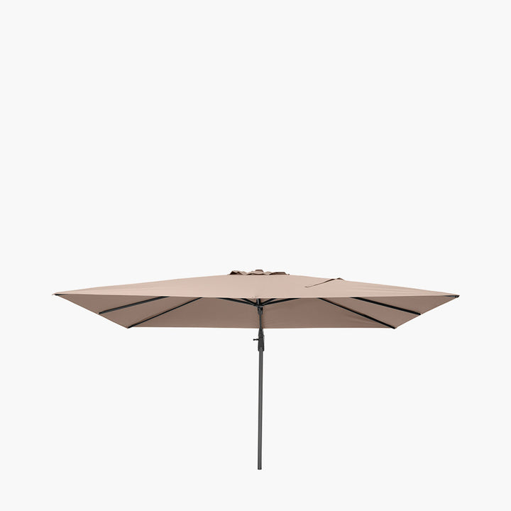 Challenger T2 3.5 x 2.6m Rectangular Taupe Free Arm Parasol