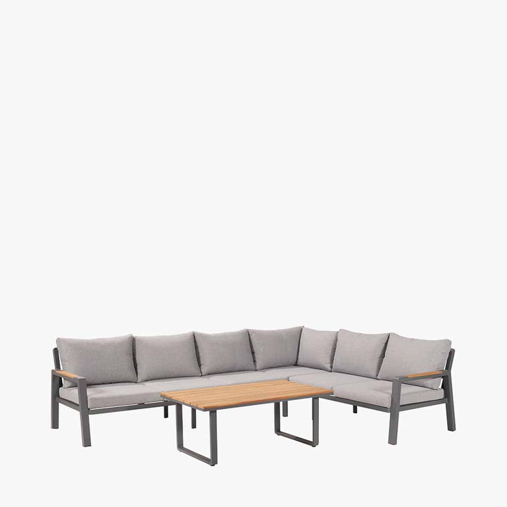 Stockholm Anthracite Outdoor Corner Seating Set