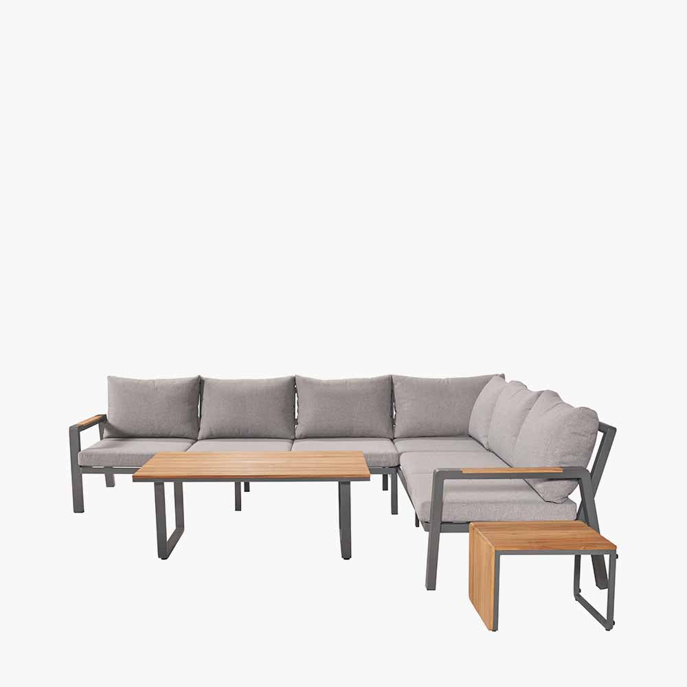 Stockholm Anthracite Outdoor Corner Seating Set