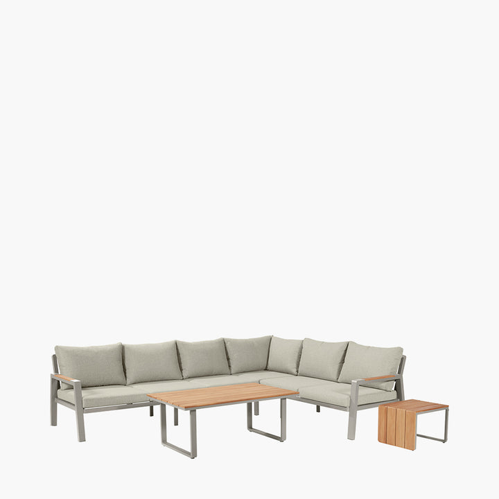 Stockholm Limestone Outdoor Corner Seating Set