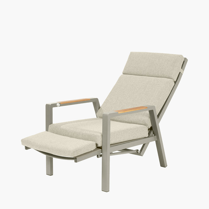 Stockholm Limestone Outdoor Recliner Set