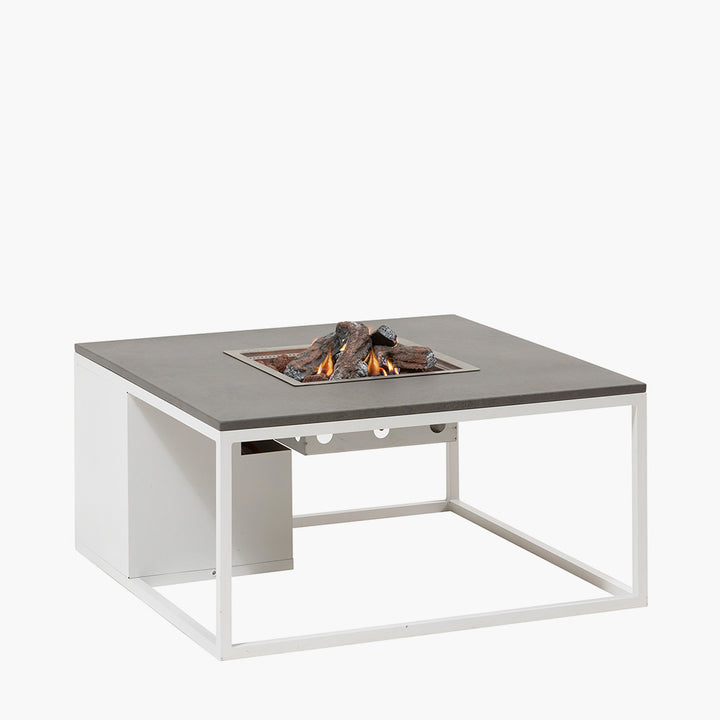 Cosiloft 100 White and Grey Fire Pit Table