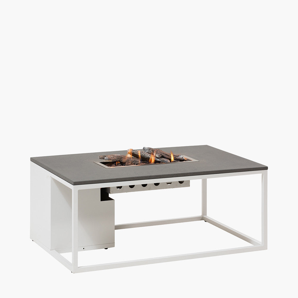 Cosiloft 120 White and Grey Fire Pit Table