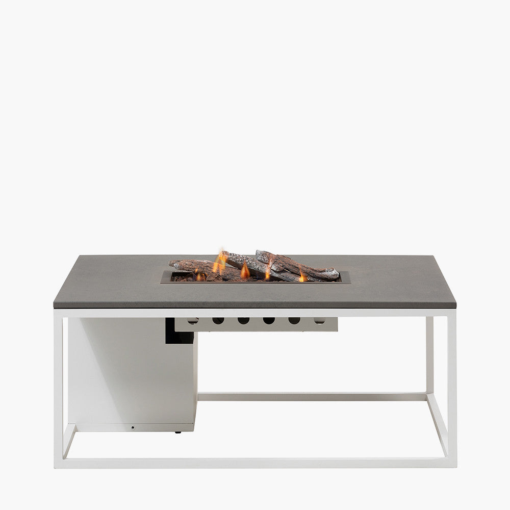 Cosiloft 120 White and Grey Fire Pit Table