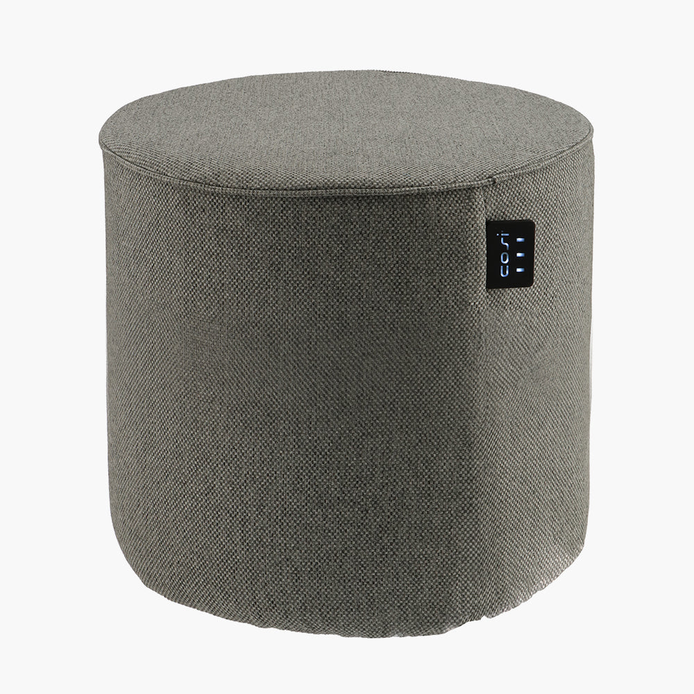 Cosipouf Heated Comfort Grey Tall Round 45x45cm high