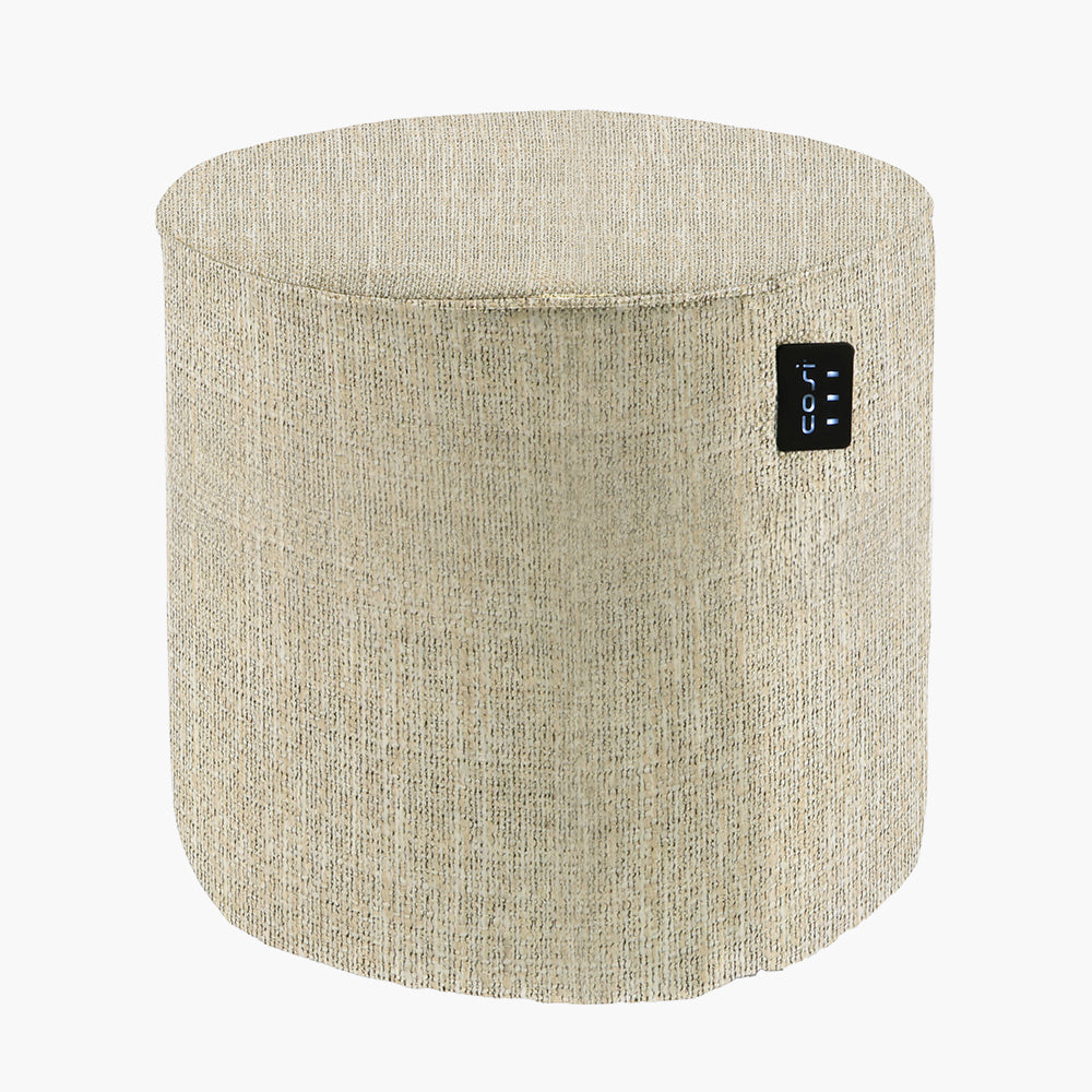 Cosipouf Heated Comfort Natural Tall Round 45x45cm high