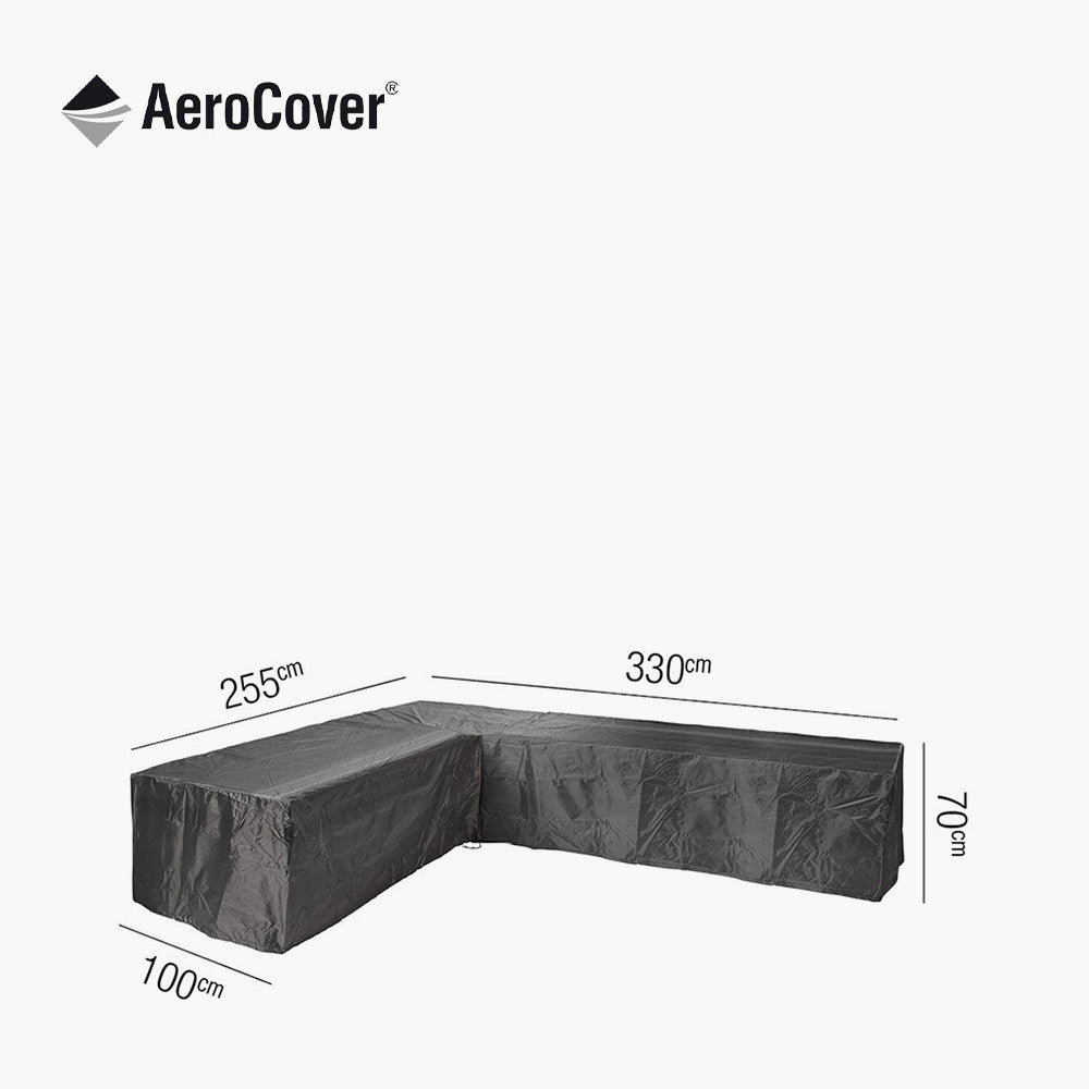 Lounge Set Aerocover Right Hand L-Shape 330 x 255 x 100 x 70