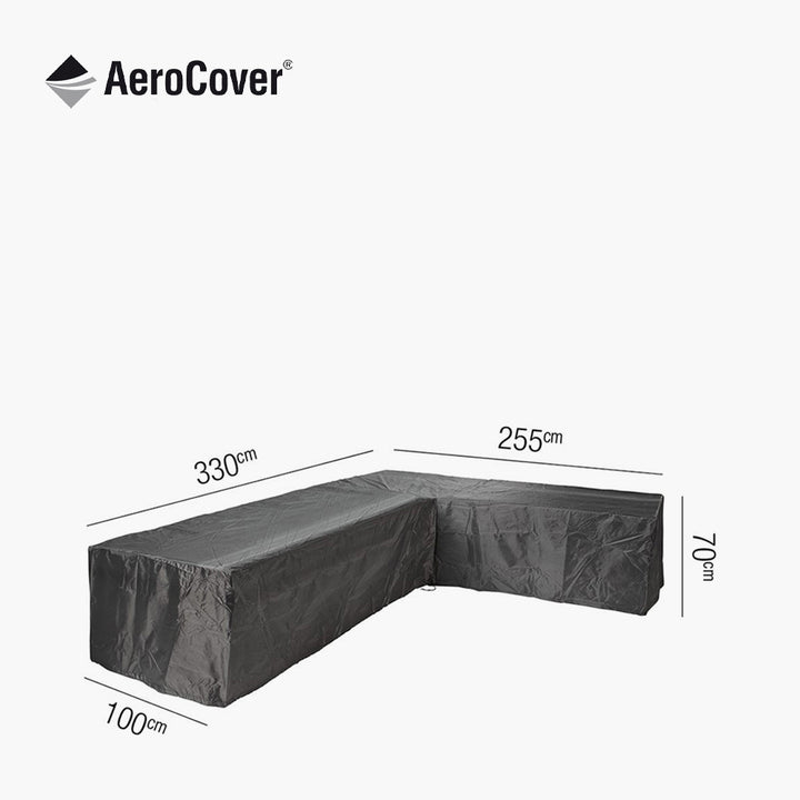 Lounge Set Aerocover Left Hand L-Shape 330 x 255 x 100 x 70