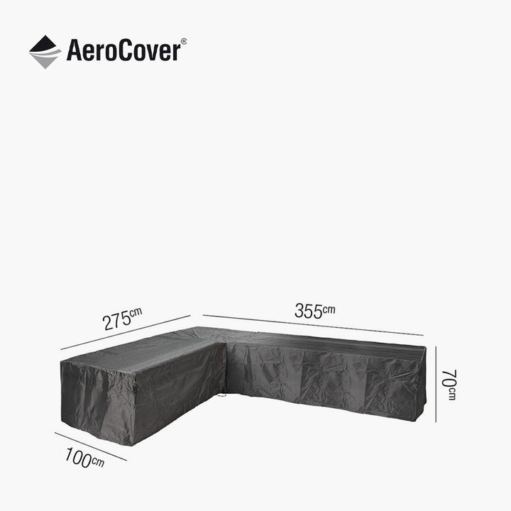 Lounge Set Aerocover Right Hand L-Shape 355 x 275 x 100 x 70