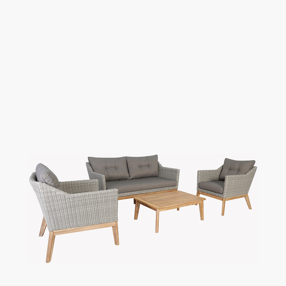 Larissa Light Kubu Grey Outdoor Seating Set