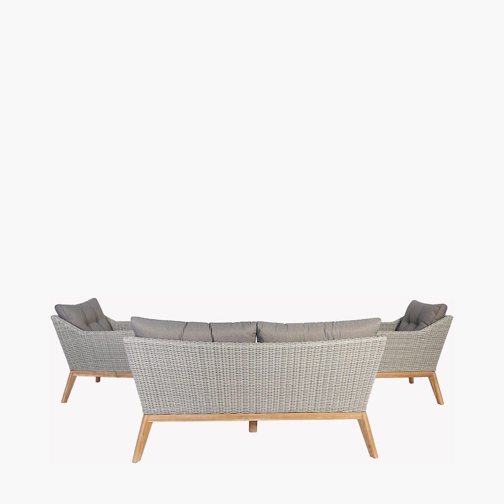 Larissa Light Kubu Grey Outdoor Seating Set