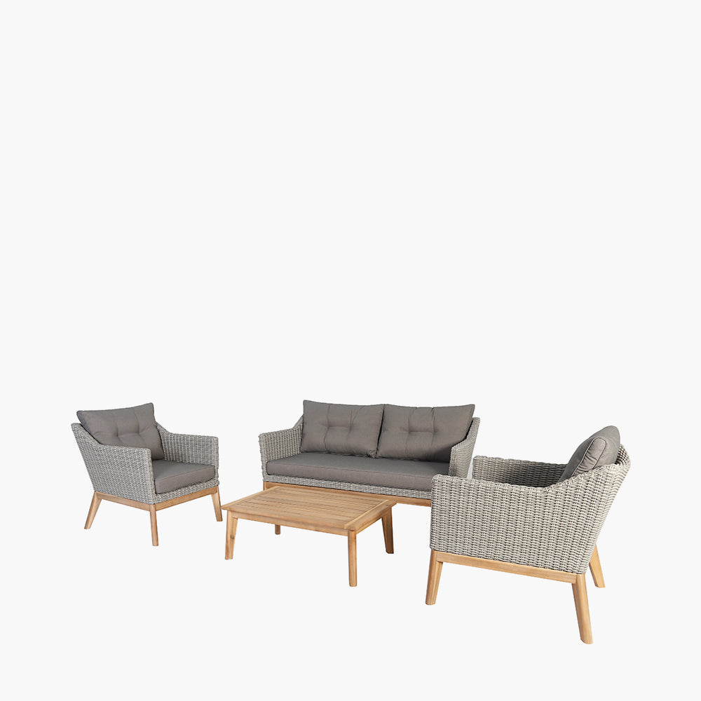 Larissa Light Kubu Grey Outdoor Seating Set