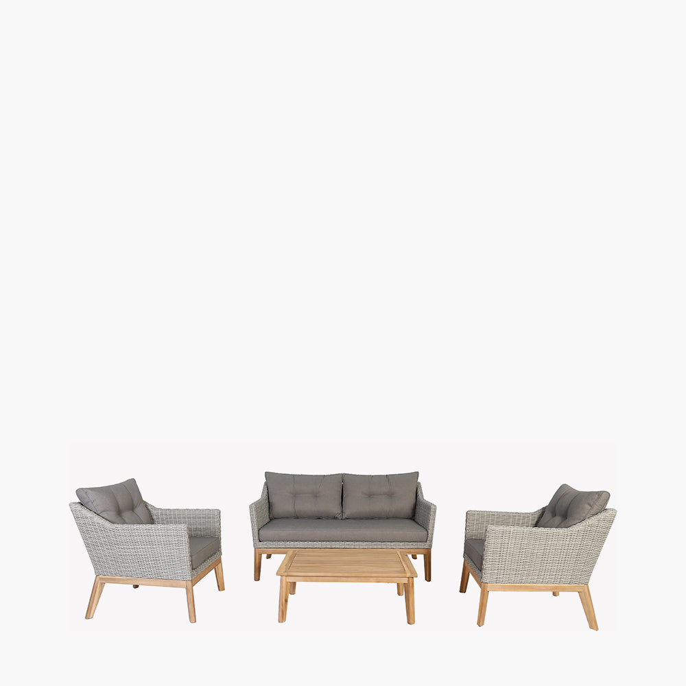 Larissa Light Kubu Grey Outdoor Seating Set