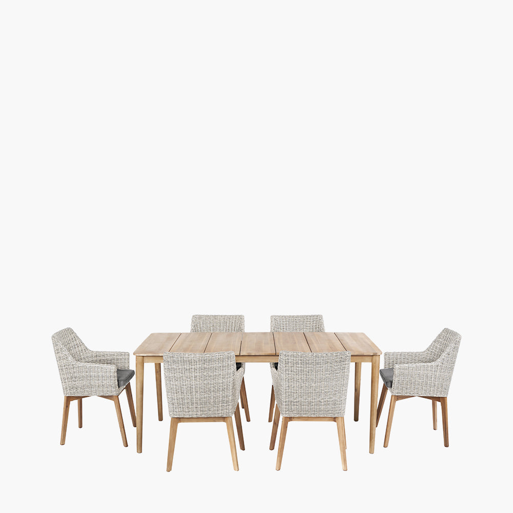 Larissa Light Kubu Grey Outdoor Dining Set