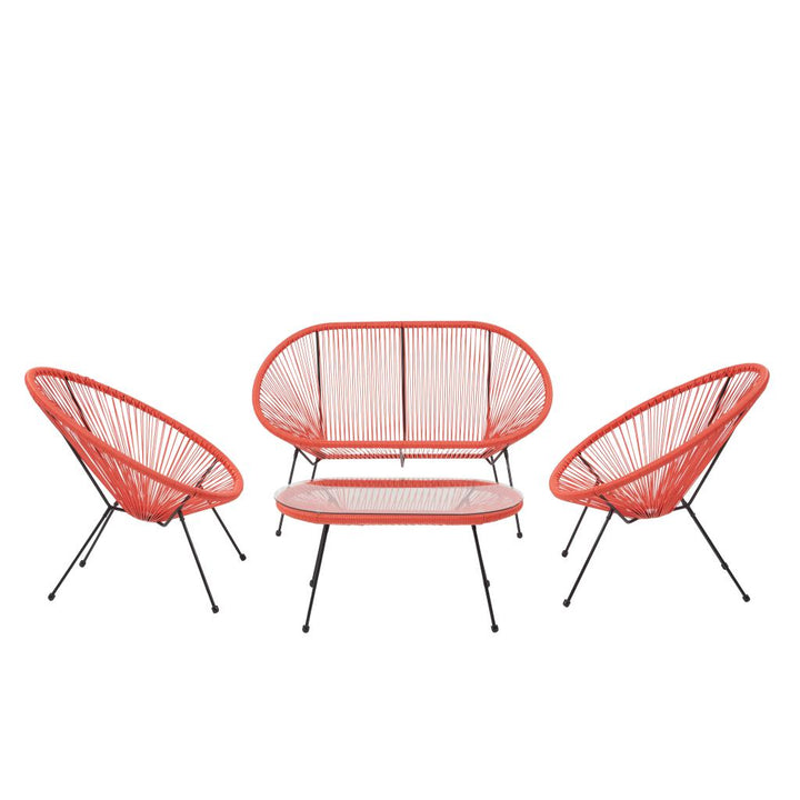 Rio Red Outdoor Seating Set