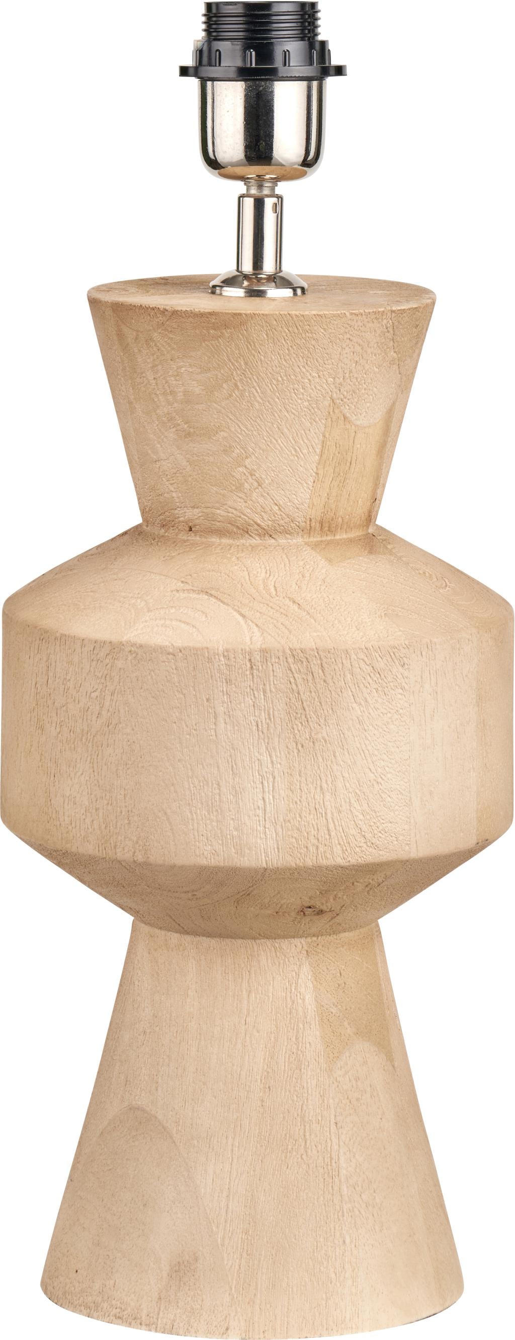 Koa Natural Mango Wood Contemporary Table Lamp Base