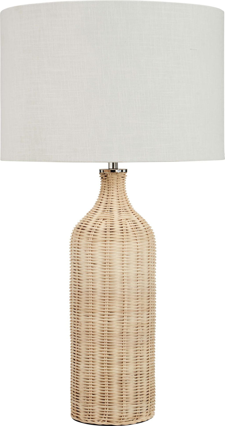 Anika Natural Rattan Bottle Table Lamp