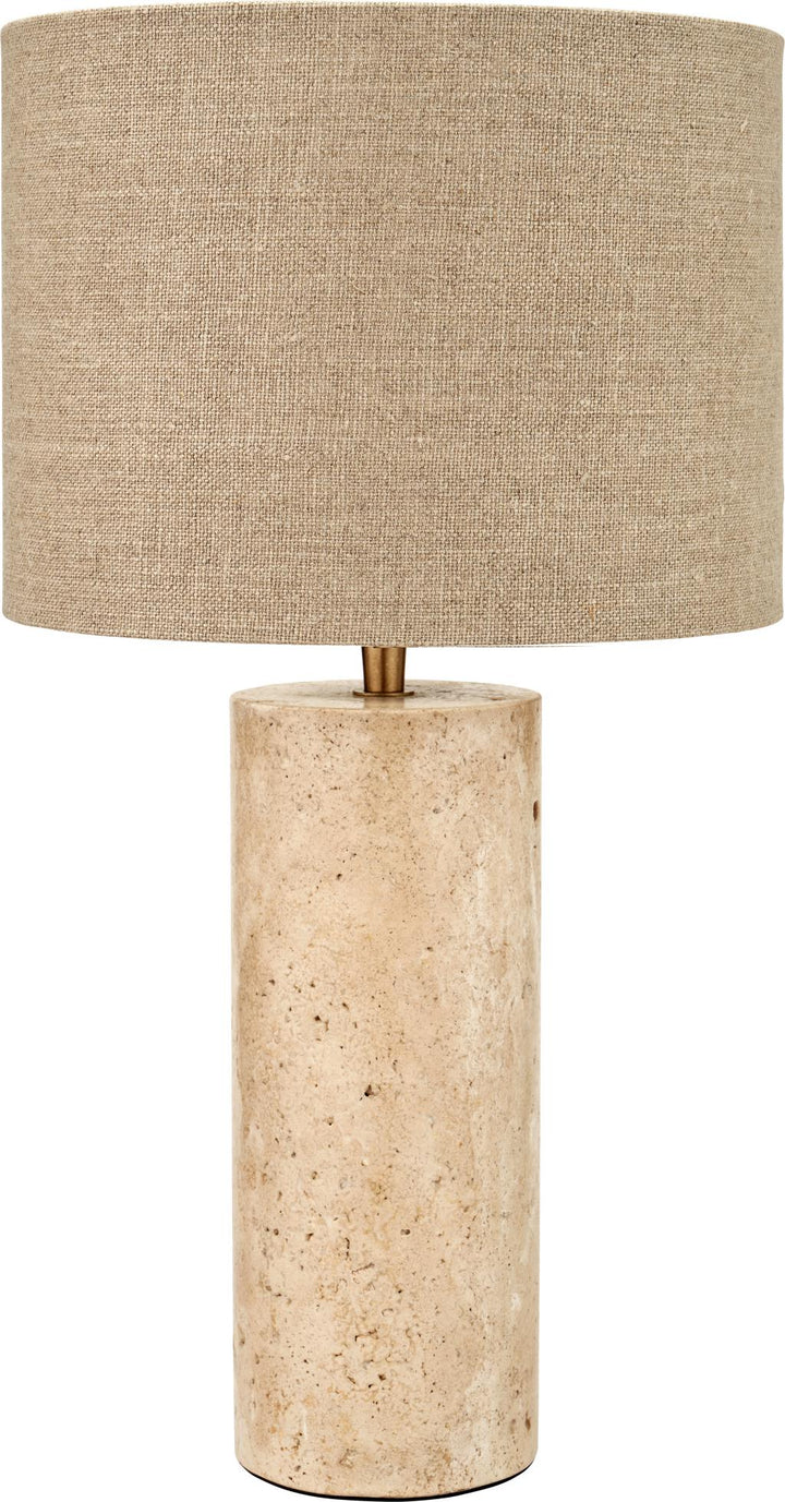 Kanoa Limestone Cylinder Table Lamp