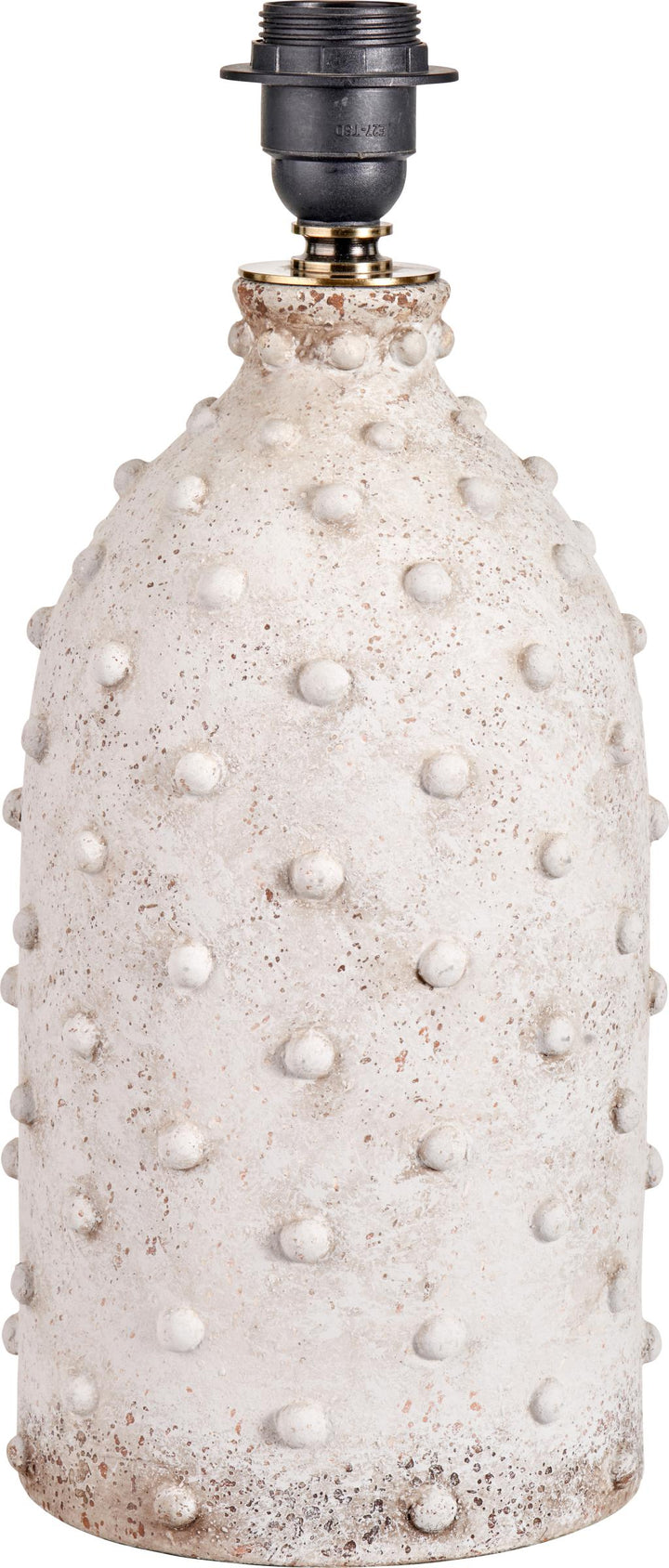 Kali Textured Dot Light Grey Stoneware Table Lamp Base